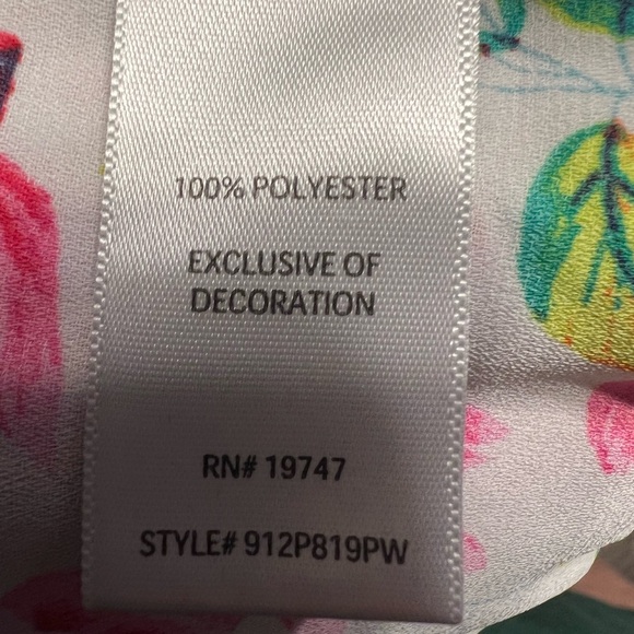 Pioneer Woman Floral Pink White Kimono Boho Bell Sleeves Feminine Country Chic - Picture 6 of 6